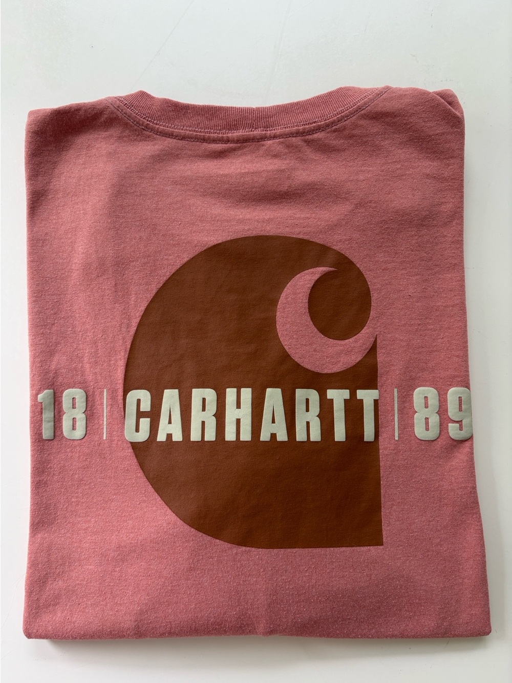 Carhartt Men's Relaxed Fit Heavyweight Long-Sleeve Pocket 1889 Graphic T-Shirt.